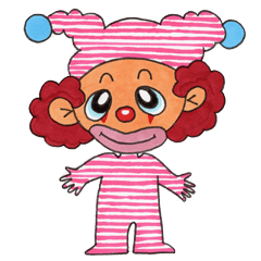 ハッピーピエロ君のスタンプです。