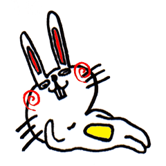 でっぱうさぎさん