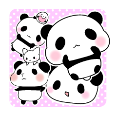 ふんわり優しいパンダと一緒