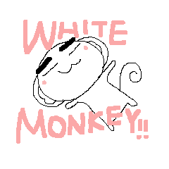 WHITE MONKEY!!