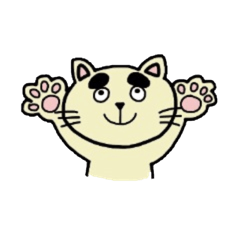 太眉にゃんこ