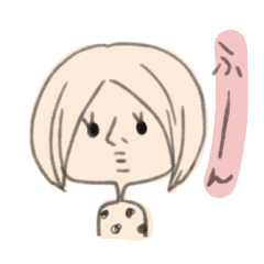 真顔女子。
