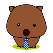 うぉんうぉんウォンバット氏の日常 (英語)