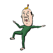 しげおスタンプ 6 おじさんは侍?