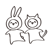 ミミとミーのふんわりスタンプ