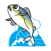 Aji Taro of a fish tells smartly.