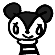 monochrome bear&bunny