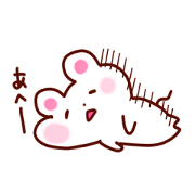 不調を伝えるスタンプ