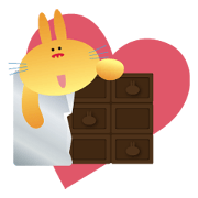 お仕事うさぎ［うさぎくんのバレンタイン］