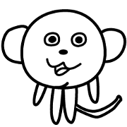 さるのスタンプ