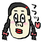 おさげの子(カラー)