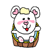 可愛いハートのくまさん達