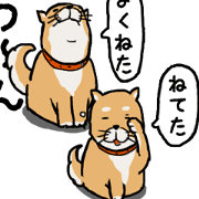 ニュアンス使い分けスタンプ（柴犬）