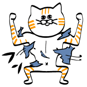 シュール猫3兄弟