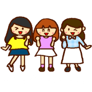 女子大生♡三人娘。