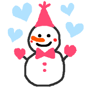 カラフルゆきだるま