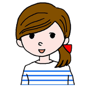 ボーダー柄女子