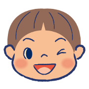 レトロこどもスタンプ