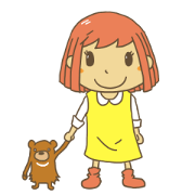 おんなの子とクマ