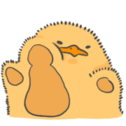 無愛想なひよこ