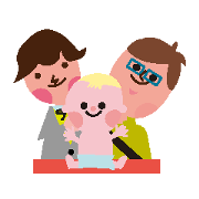 かわいく夫婦で使える (赤ちゃん誕生編)