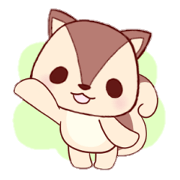 使える言葉スタンプ!リスVer.