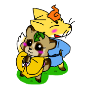 タヌキちゃんとキツネくん