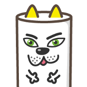 みんな大好き!円柱犬