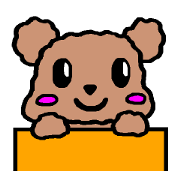 にっこりトイプードルスタンプ♪