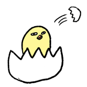 うまれたてのひよこ