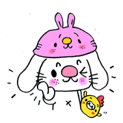 たれ耳うさぽんスタンプ