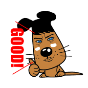目力つよい犬