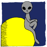 宇宙人の日常スタンプ