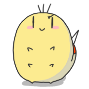 かわいいイモムシくん