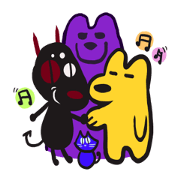 黄色ワンちゃんと悪魔犬★