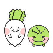 ゆる練馬野菜キャラスタンプ