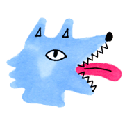 ペンで描いた動物たち