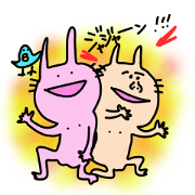 単純うさぎねこ