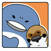 つり目ペンギンとスズメさん