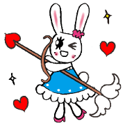 うさぎのうさりえるスタンプ第三弾!