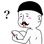ひげ野オヤジ。　　　　　日常のスタンプ