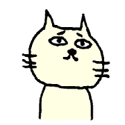 困り顔の猫
