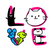 ゆるかわらくがきネオン