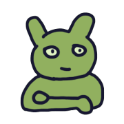 落ち着いたうさぎ
